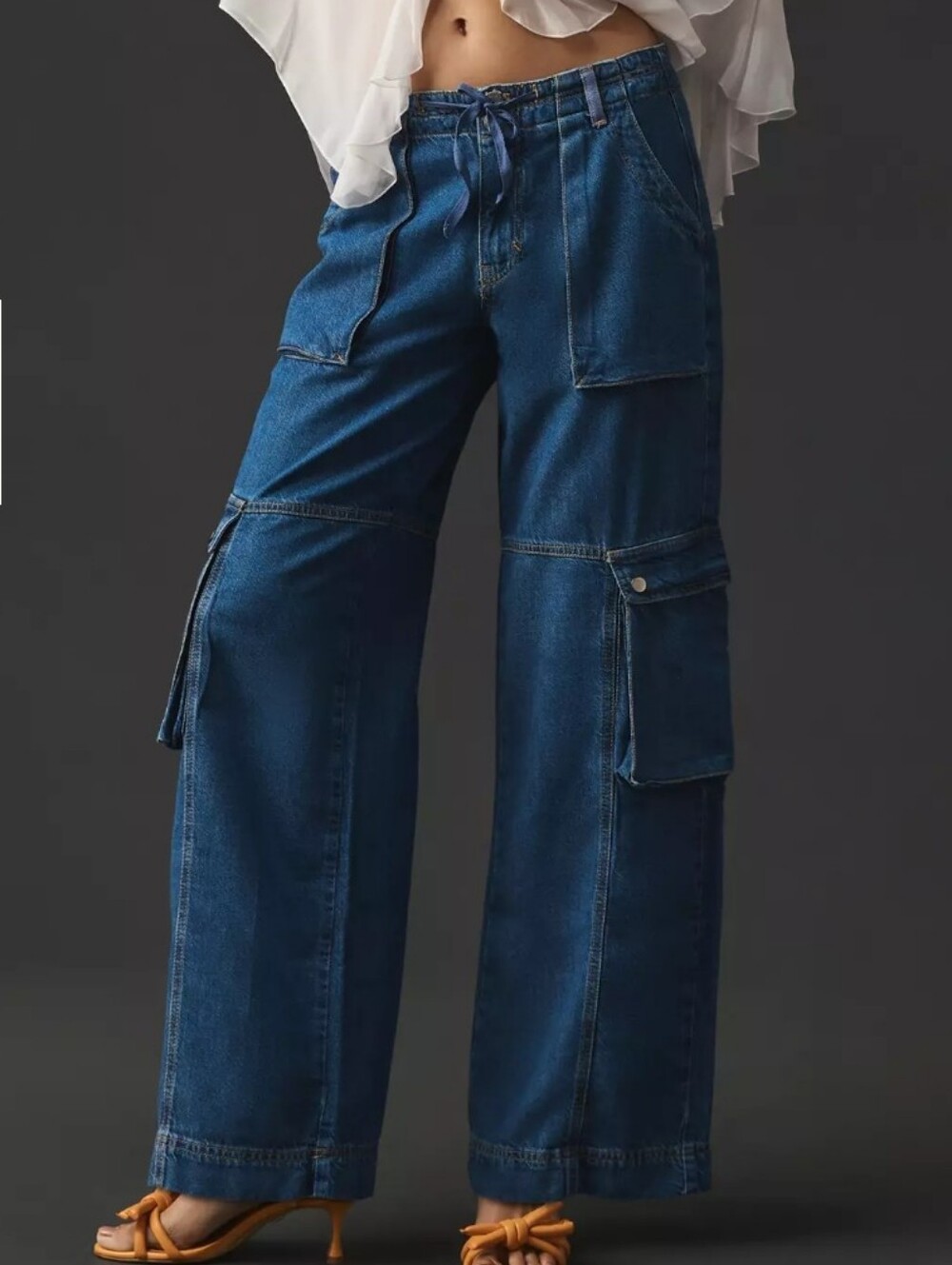 Pilcro Mid-Rise Cargo Jeans
